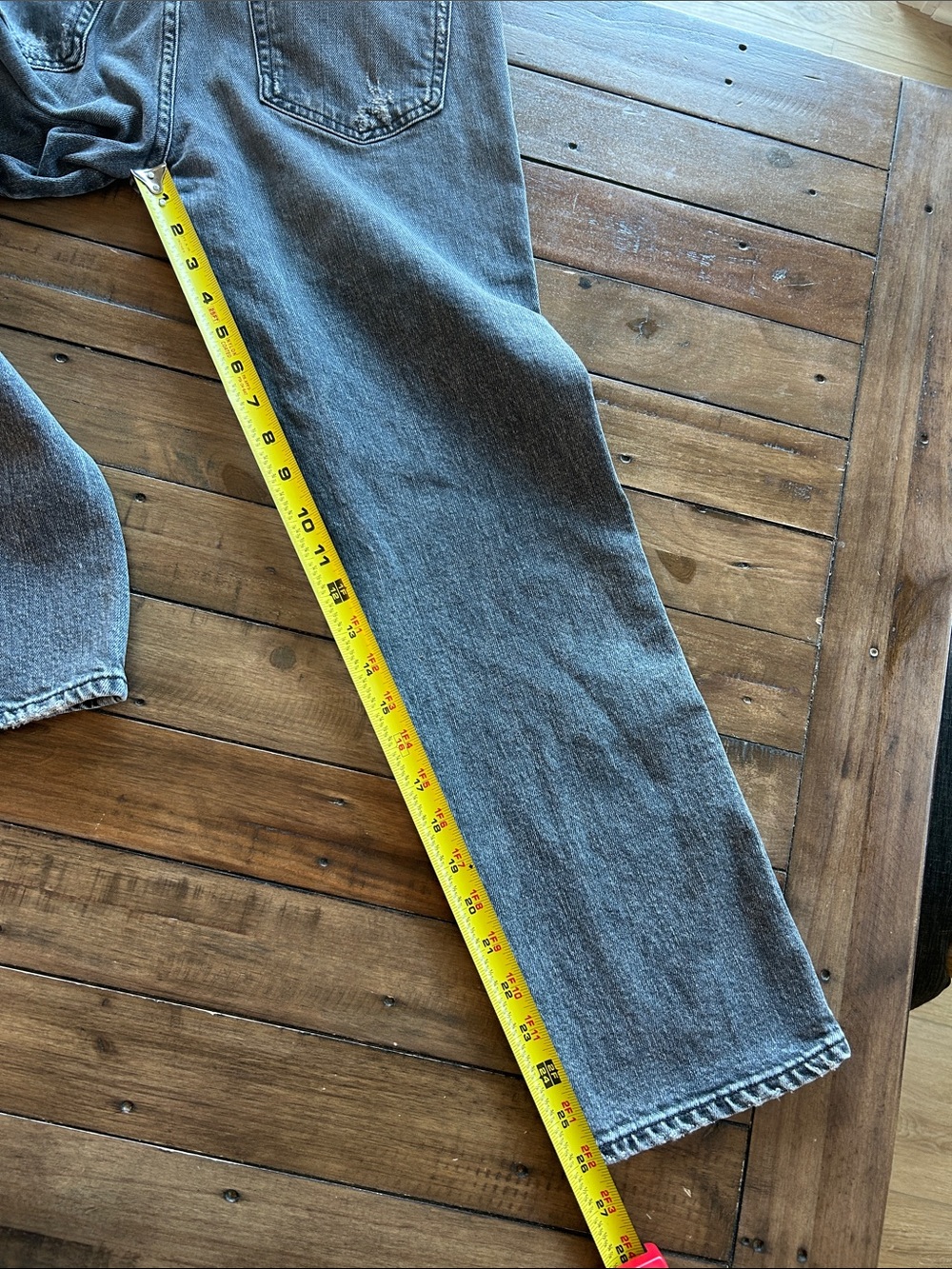 AMO Chloe Crop Straight Leg Grey Skies Jeans 29 - Picture 15 of 15